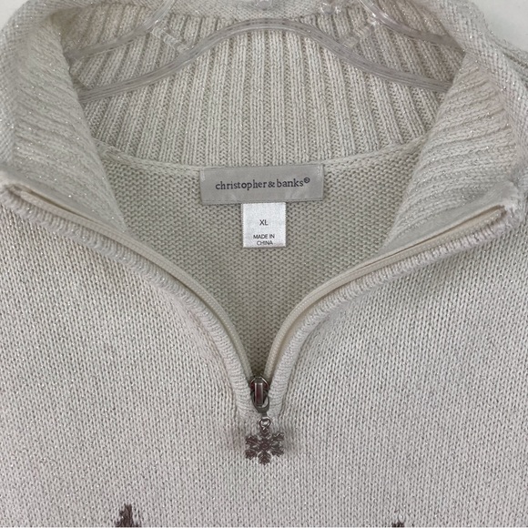 Reindeer sweater by Christoper and Banks. Sz XL - Picture 5 of 8